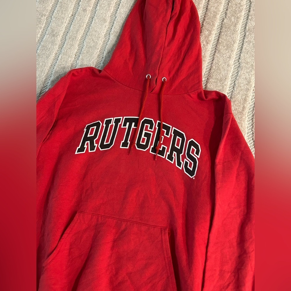 Rutgers University Champion Hoodie Sweatshirt - S - Picture 3 of 9